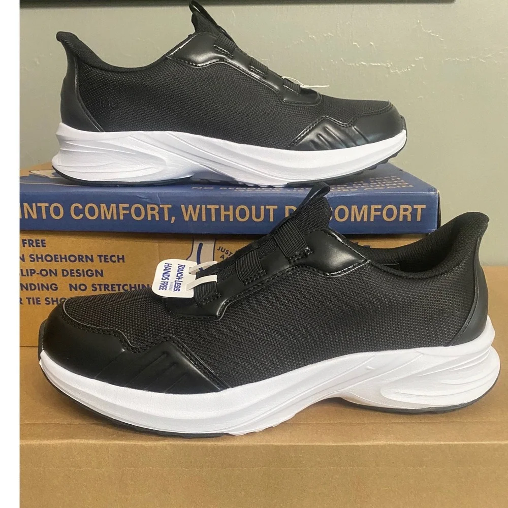 JBU Jambu Touch-Less Dash Mens Hands Free Slip On Sneakers Black N4DSH01 Size 9